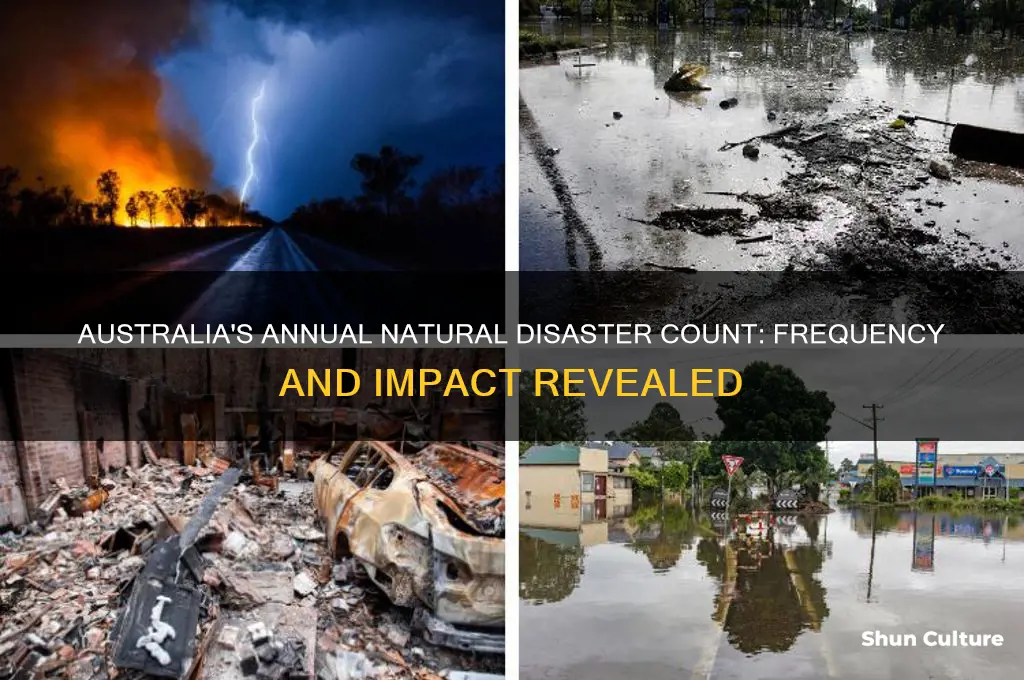 how many natural disasters occur each year in australia