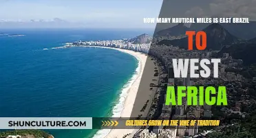 Sailing the Atlantic: East Brazil to West Africa's Nautical Mileage
