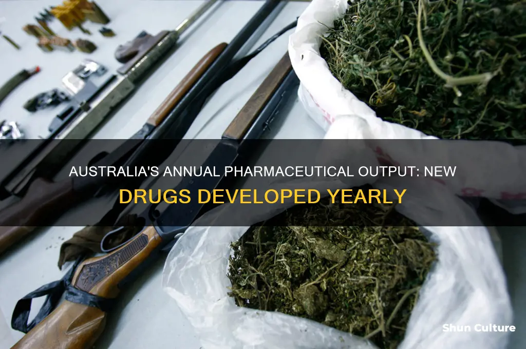 how many new drugs does australia produce each year
