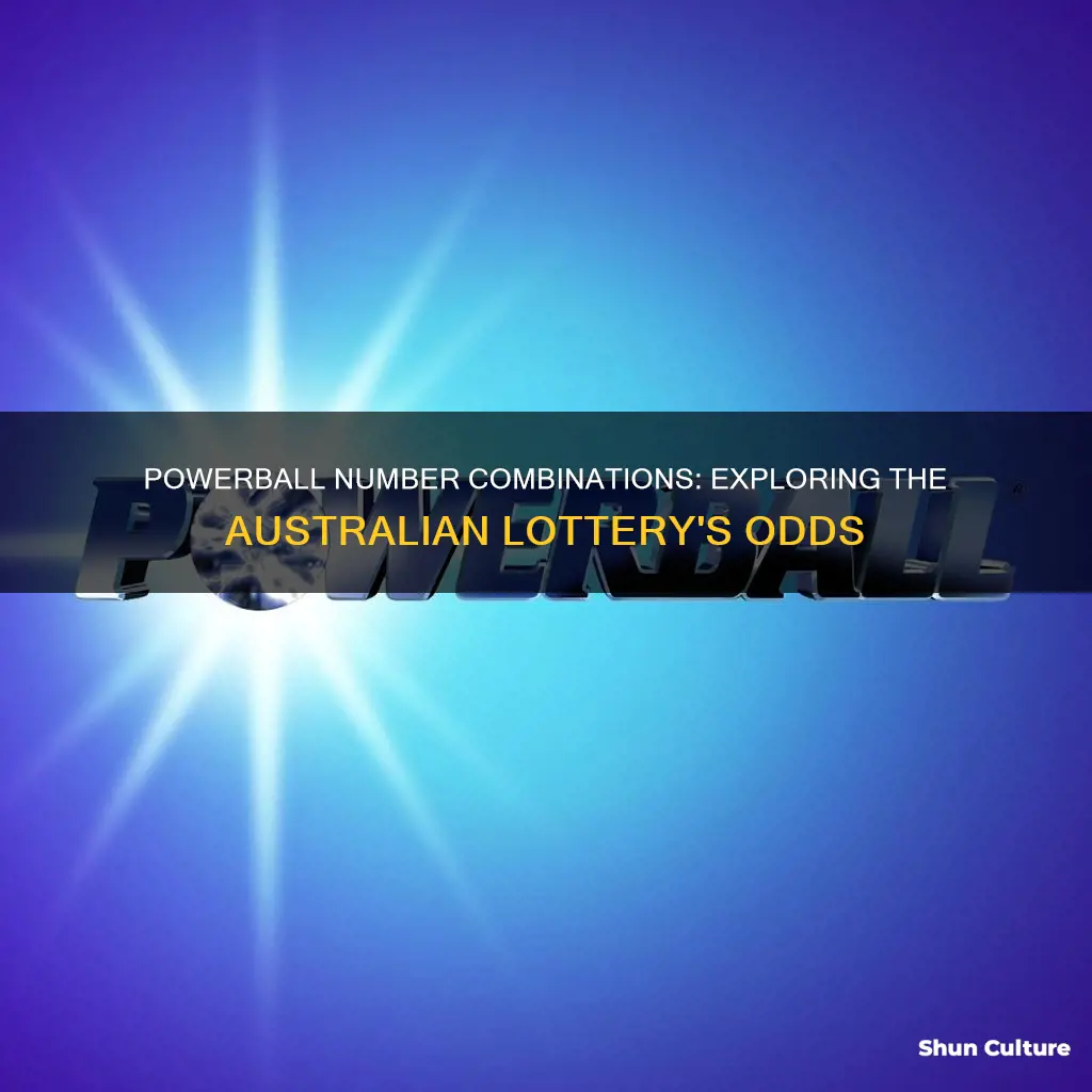 how many number combinations are there in australian powerball