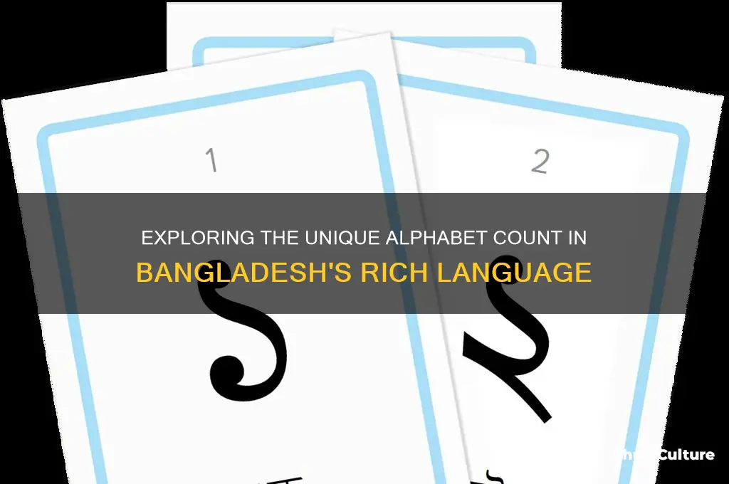 how many number of alphabet in bangladesh