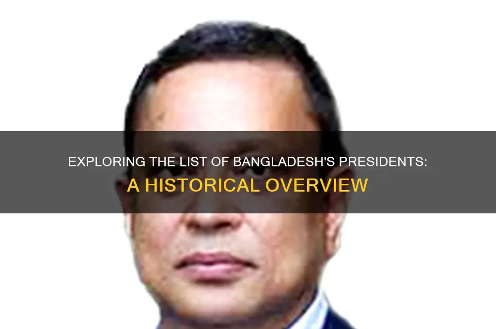 how many number of president of bangladesh