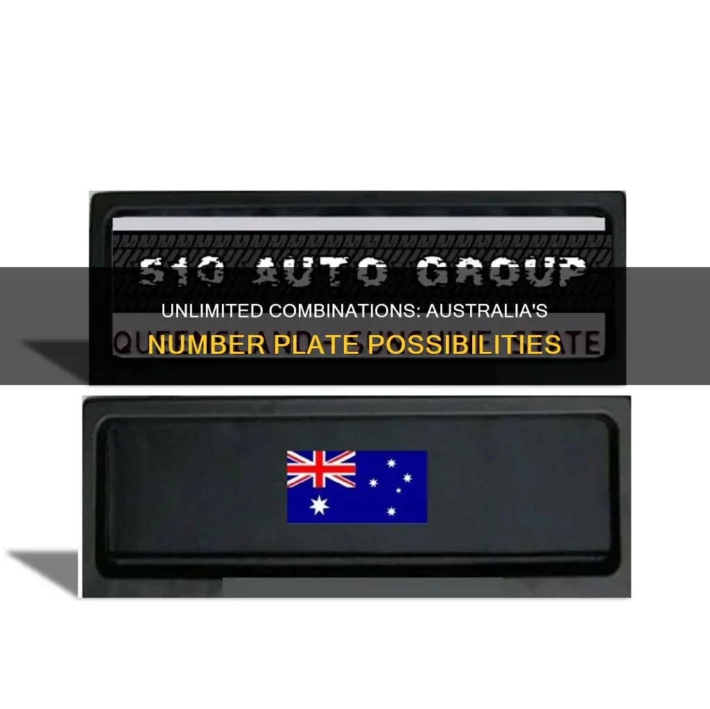 how many number plate combinations in australia