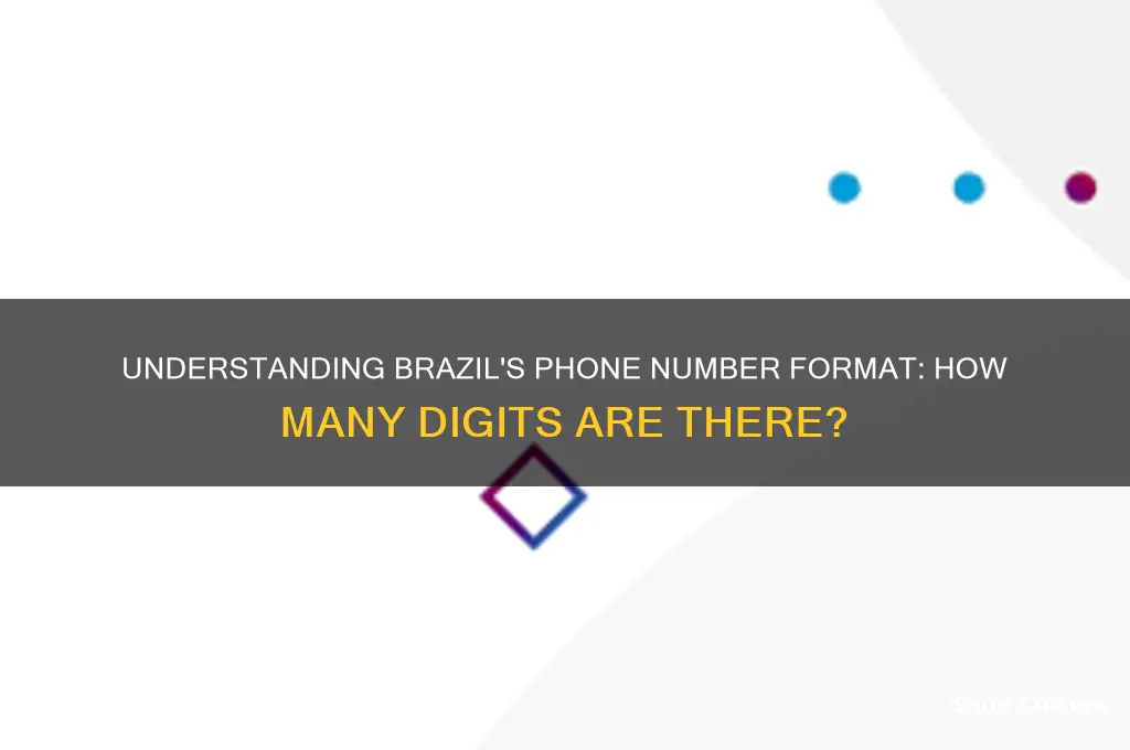 how many numbers in a phone number from brazil