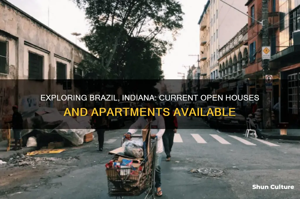 how many open houses or apartments are in brazil indiana