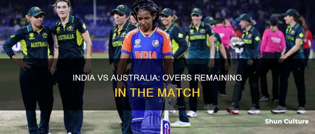 how many overs left in india vs australia