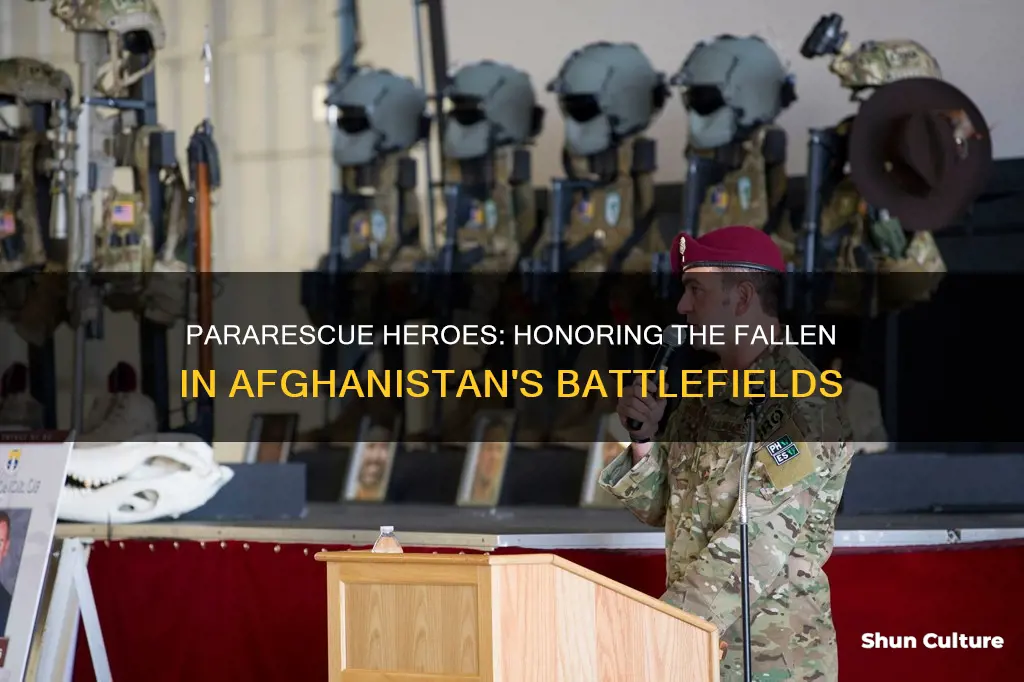 how many pararescuemen have died in afghanistan