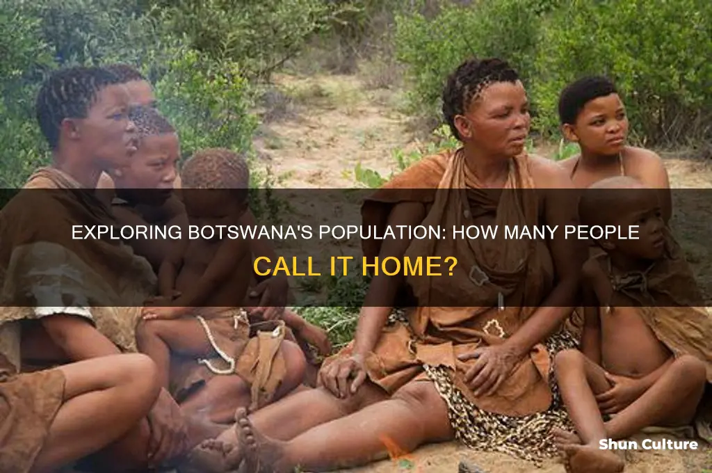 how many peolpe live in botswana