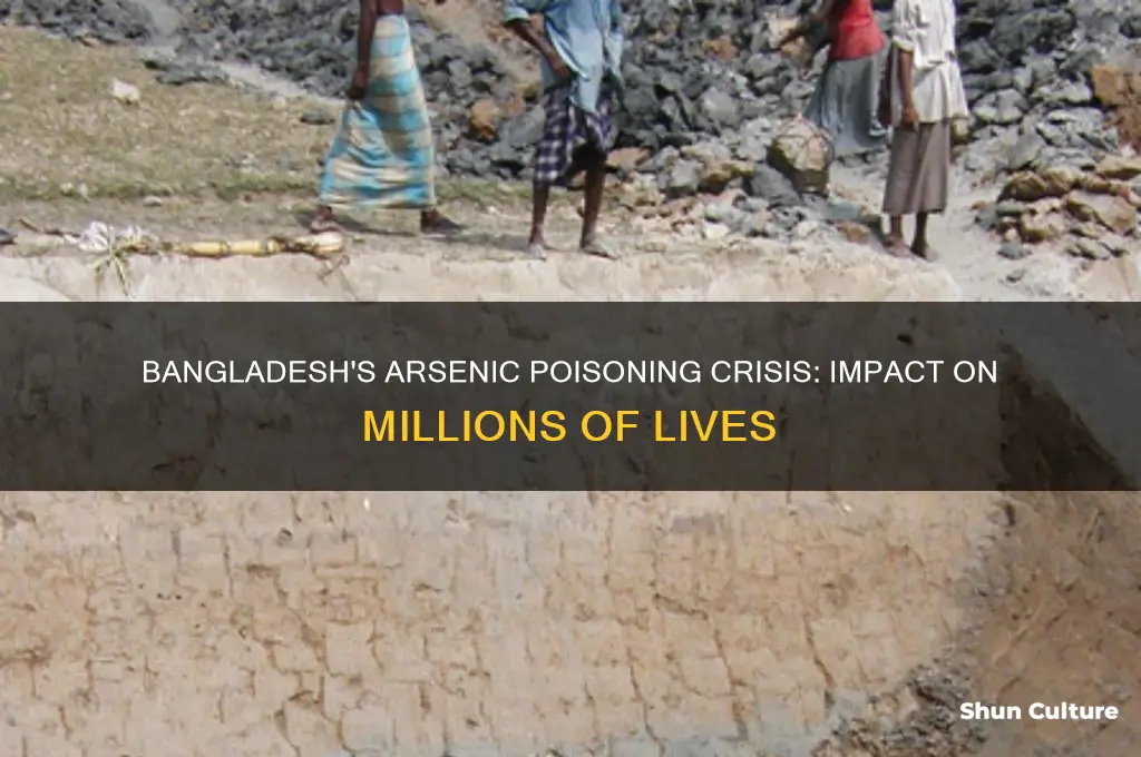 how many people affected in the bangladesh arsenic poisoning