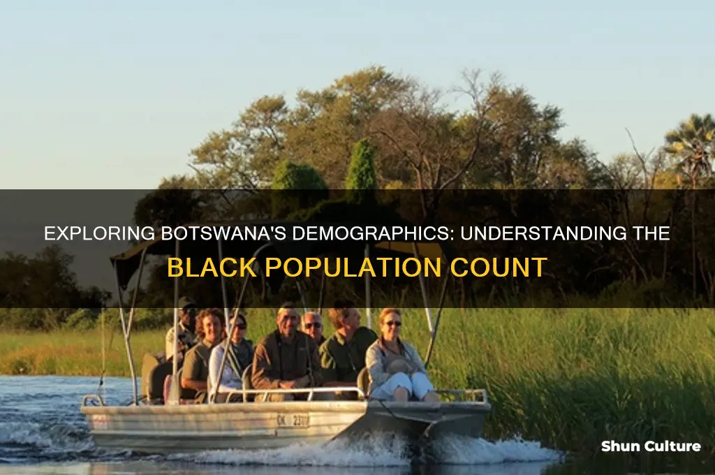 how many people are black in botswana