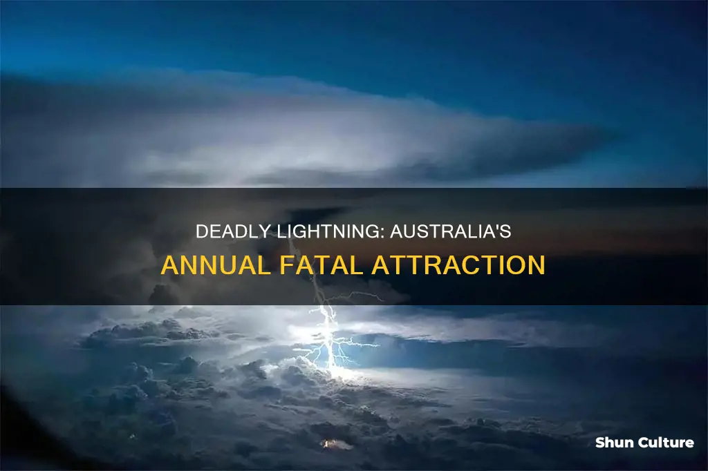how many people are killed by lightning strikes in australia