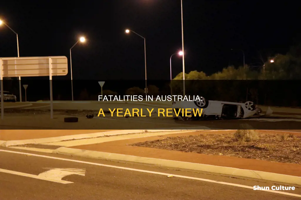 how many people are killed in australia in 1 year