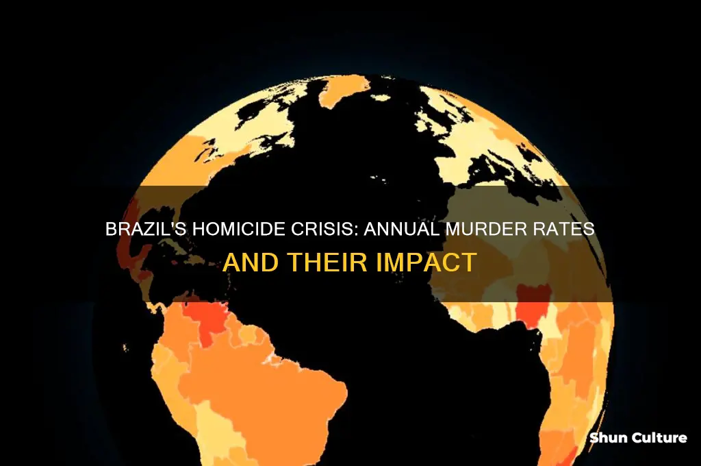 how many people are murdered each year in brazil