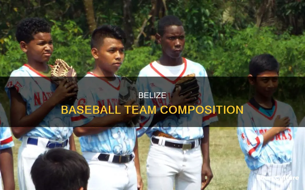 how many people are on a baseball team in belize