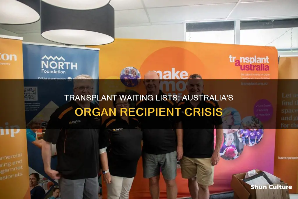 how many people are on australian organ transplant waiting lists