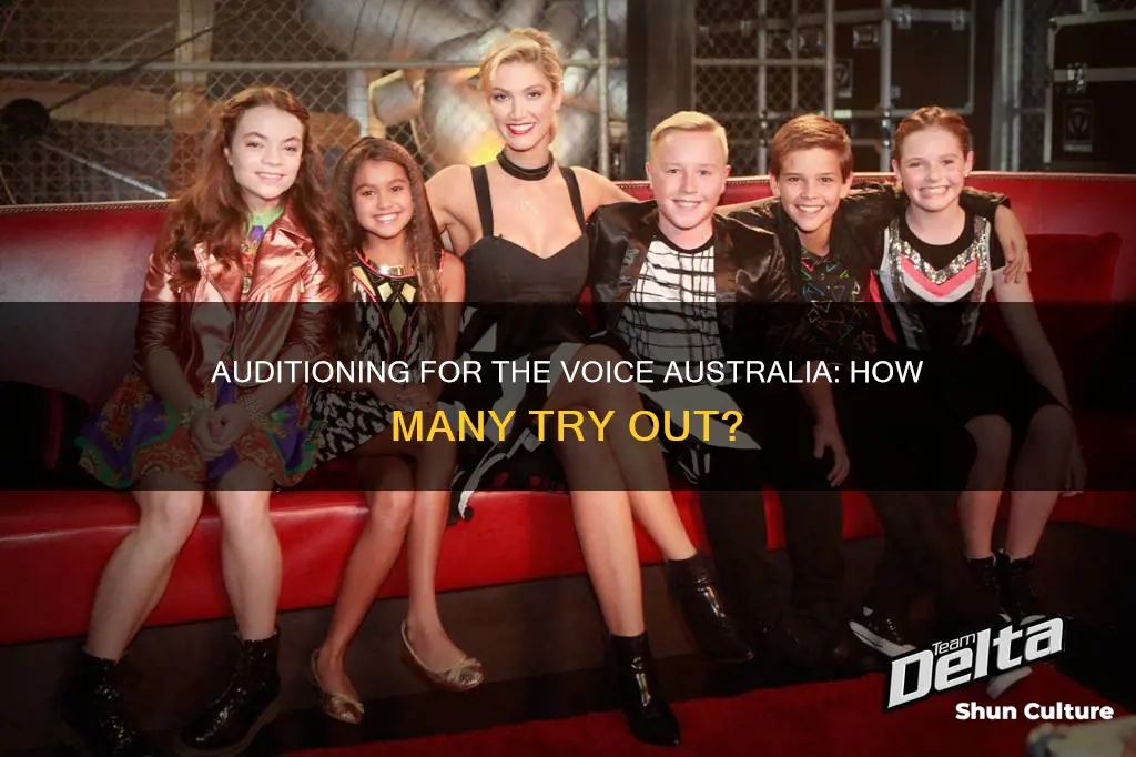 how many people audition for the voice australia