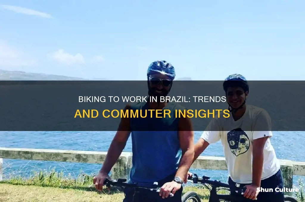 how many people bike to work in brazil