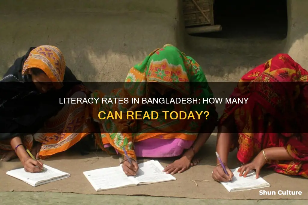 how many people can read in bangladesh