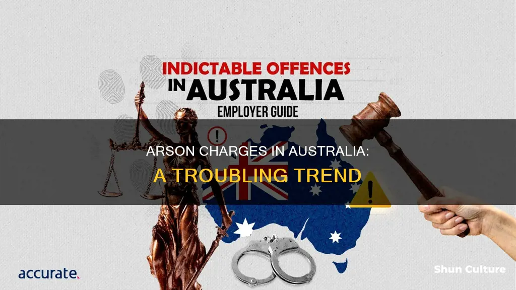 how many people charged with arson in australia
