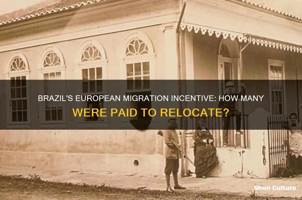 how many people did brazil pay to migrate from europe