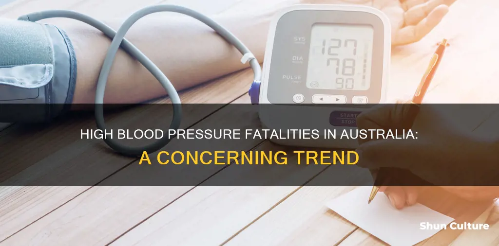 how many people die from high blood pressure in australia
