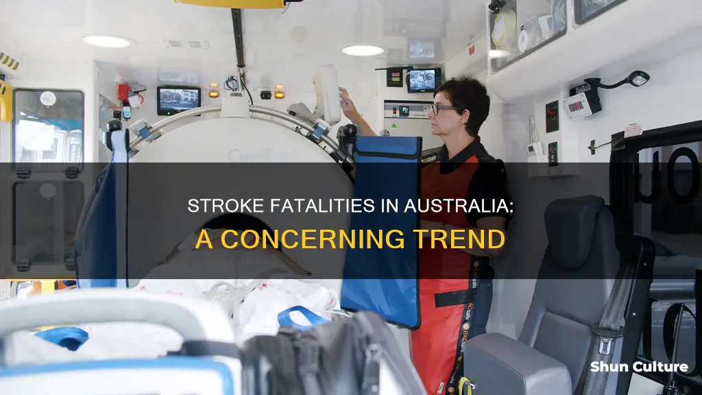how many people die from strokes in australia