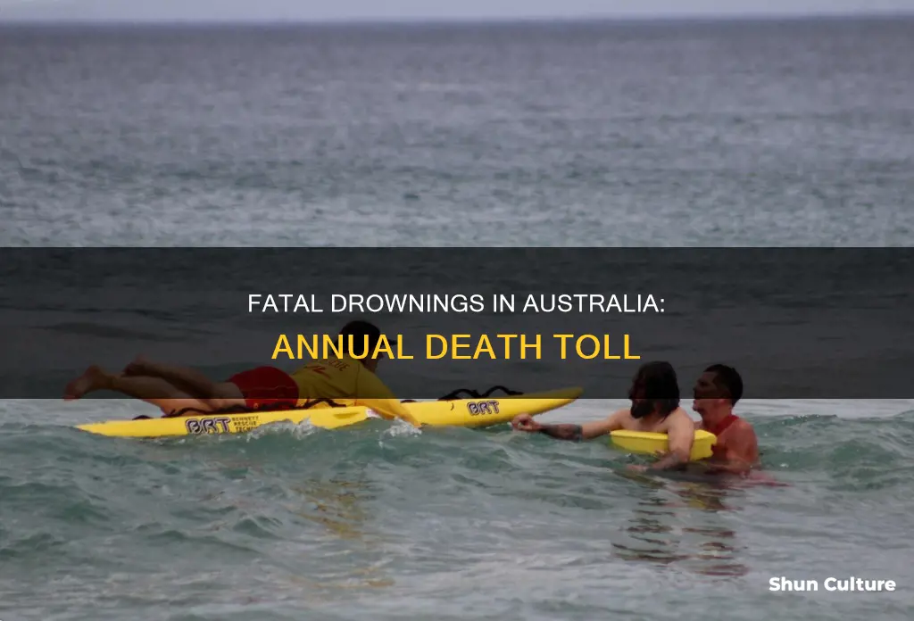 how many people die in australia every year from drowning