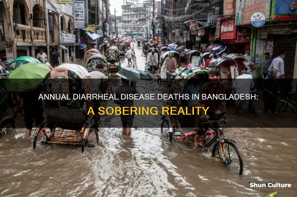 how many people die of diarheal disease in bangladesh annually