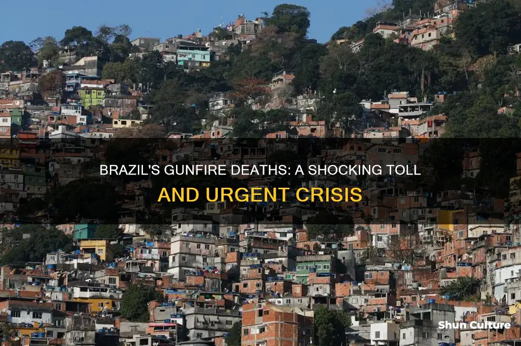 how many people died by gunfire in brazil