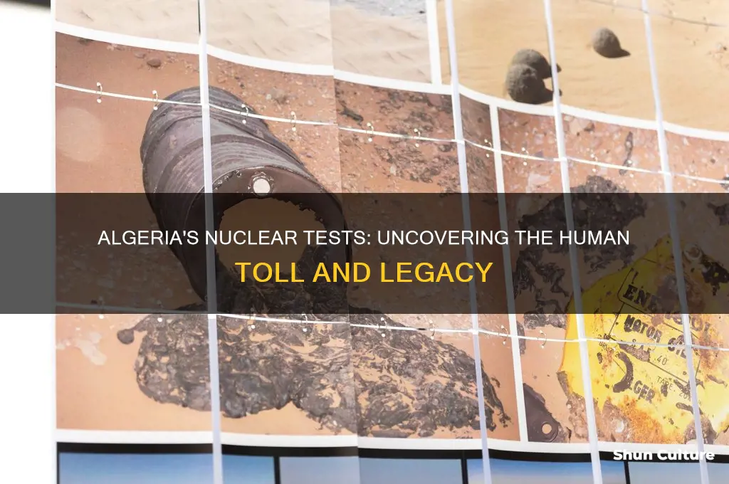 how many people died from algeria nuclear tests