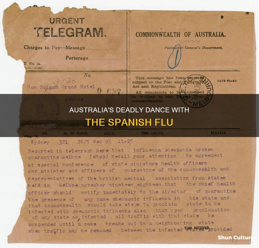 how many people died from spanish flu in australia