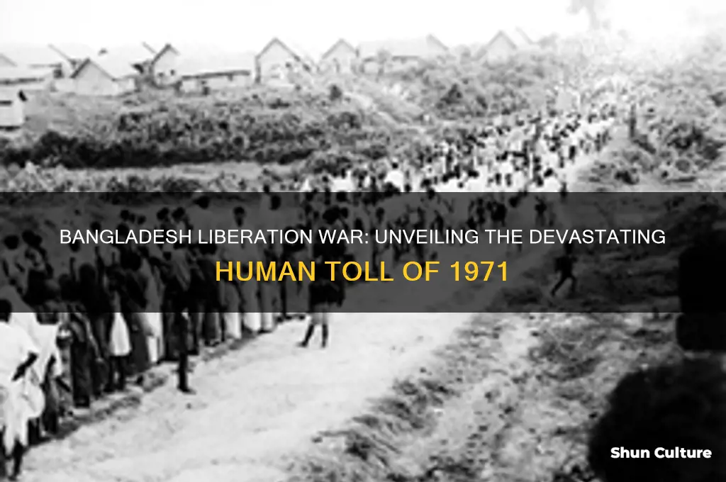 how many people died in bangladesh war