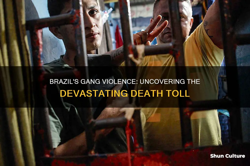 how many people died in brazil because of gangs