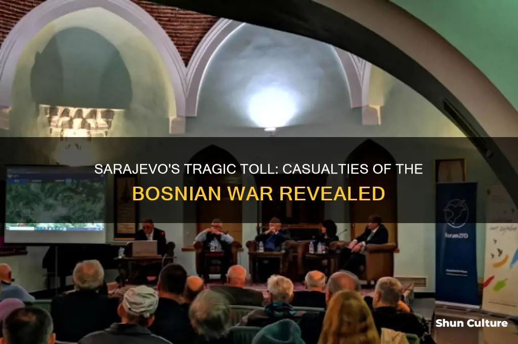 how many people died in sarajevo in bosnian war