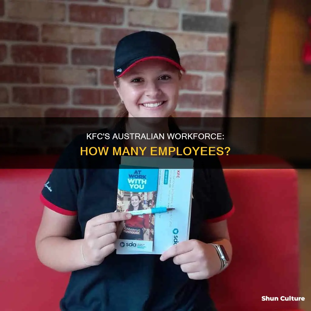 how many people does kfc employ in australia