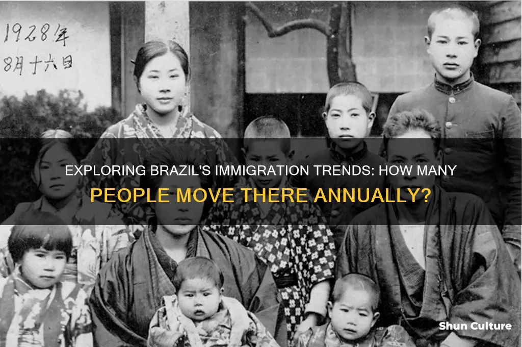 how many people immigrate to brazil