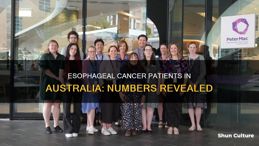 how many people in australia have esophageal cancer