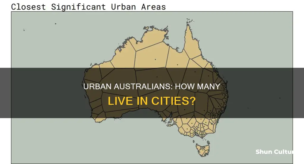 how many people in australia live in the city
