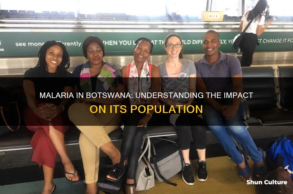 how many people in botswana have malaria 1 7
