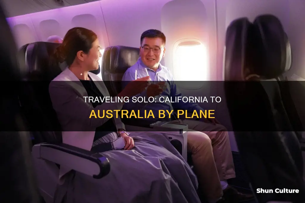 how many people in large plane from california to australia
