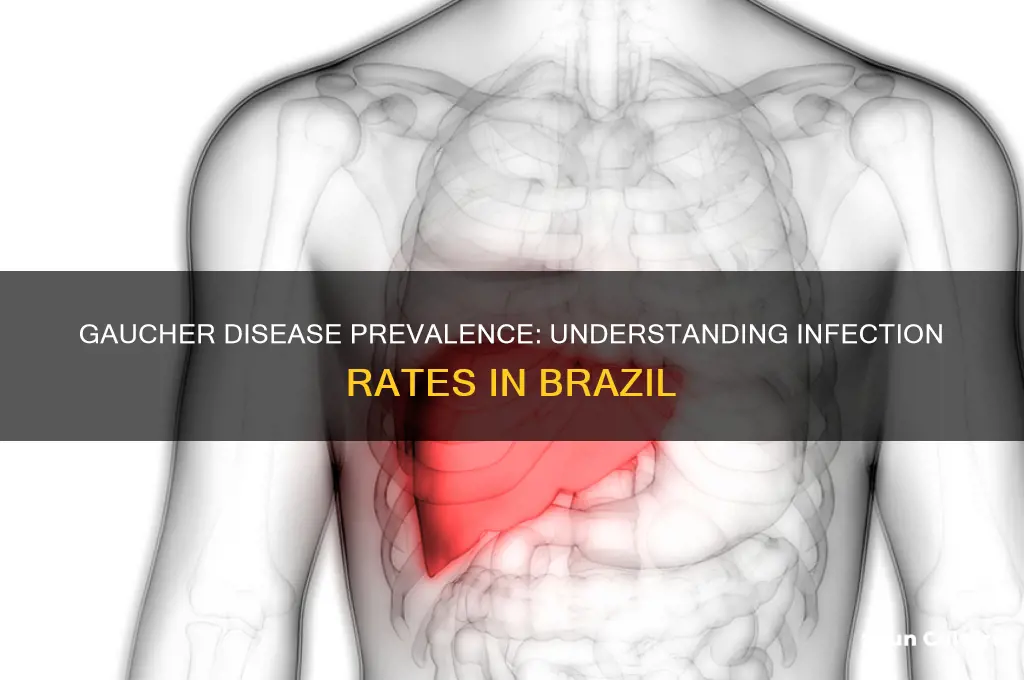 how many people infected of gaucher disease in brazil