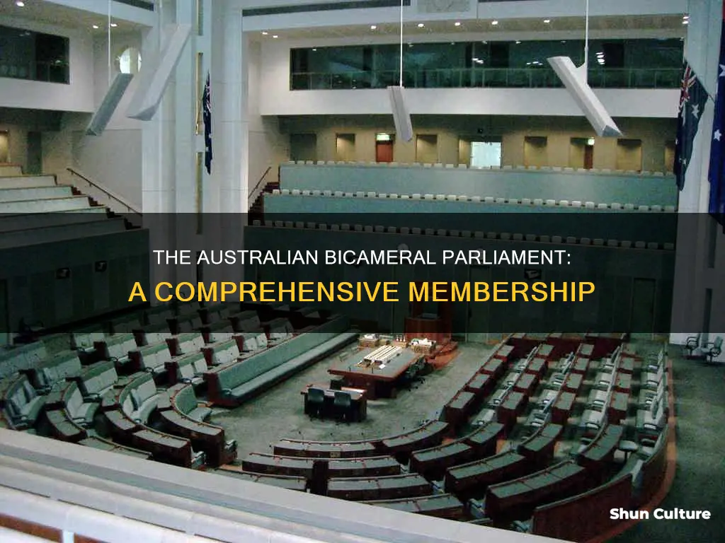how many people is in the bicameral parliament australia