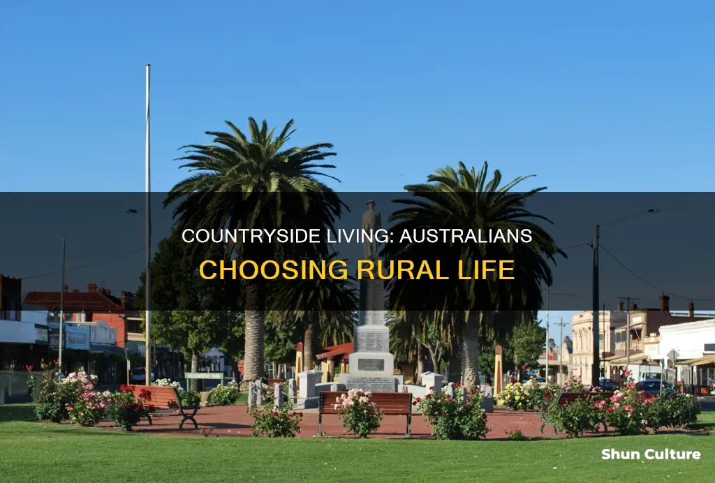 how many people live countryside in australia