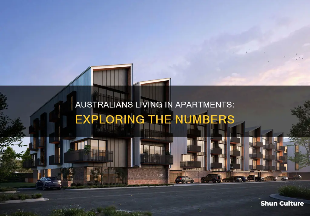 how many people live in appartments in australia