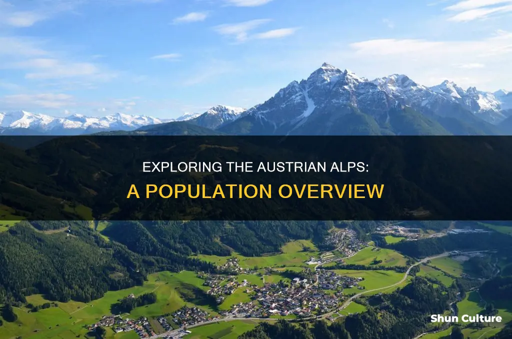 how many people live in austrian alps