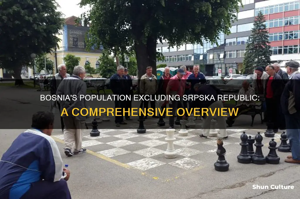 how many people live in bosnia without srpska republic
