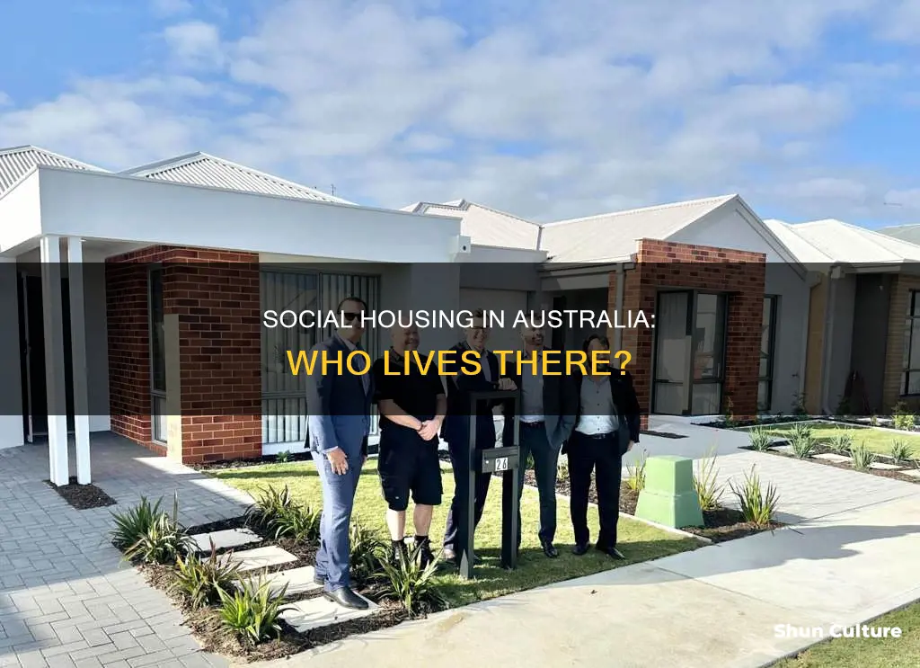 how many people live in social housing australia