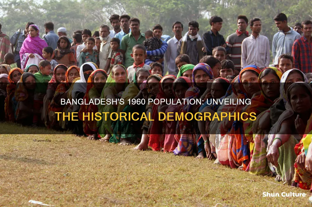 how many people lived it bangladesh in 1960