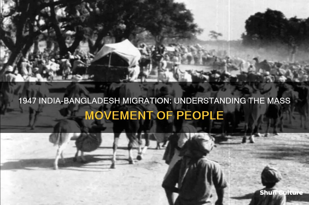 how many people migrated to bangladesh from india in 1947