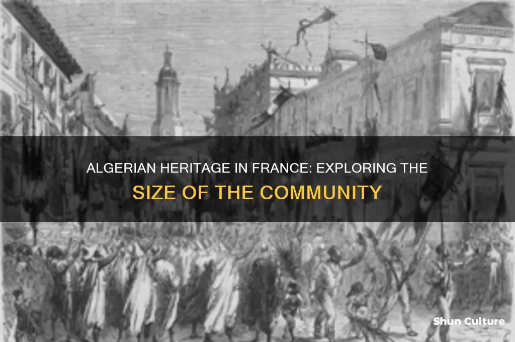 how many people of algerian descent live in france